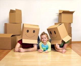 card board box playing