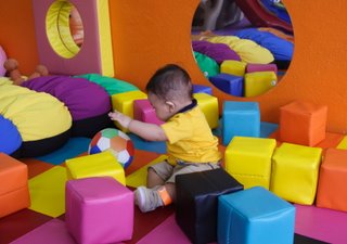 Boy with blocks