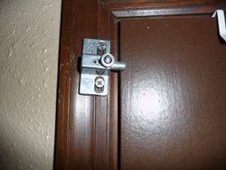 door lock high up